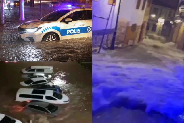 Antalyada daşqın: Maşınlar su altında qaldı - FOTO/VİDEO